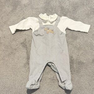 Mayoral White and Gray Kids Footie